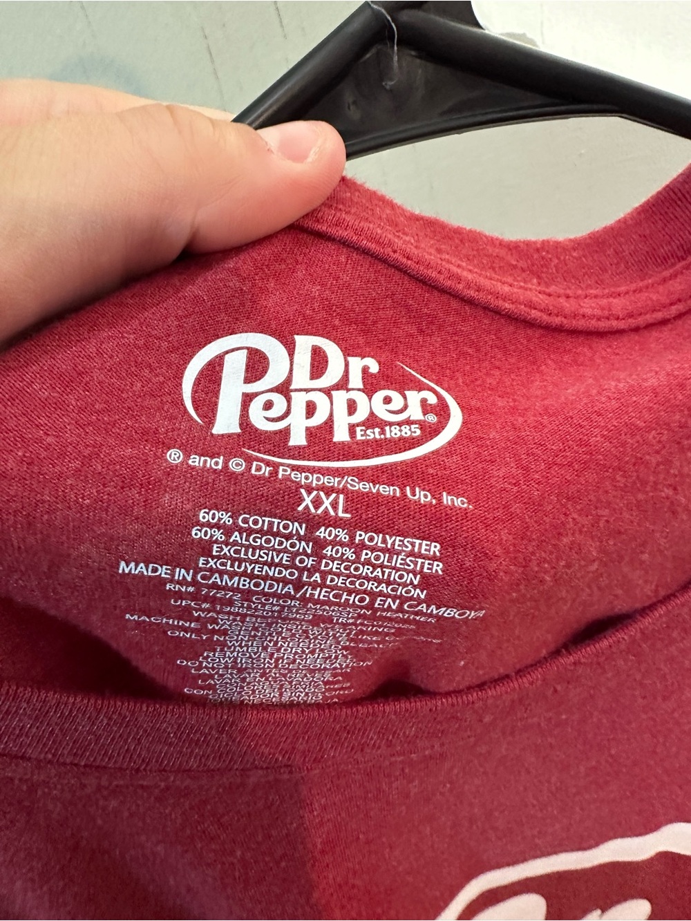 Dr Pepper graphic print boxy fit short sleeve t shirt xxl 2x - Picture 2 of 2